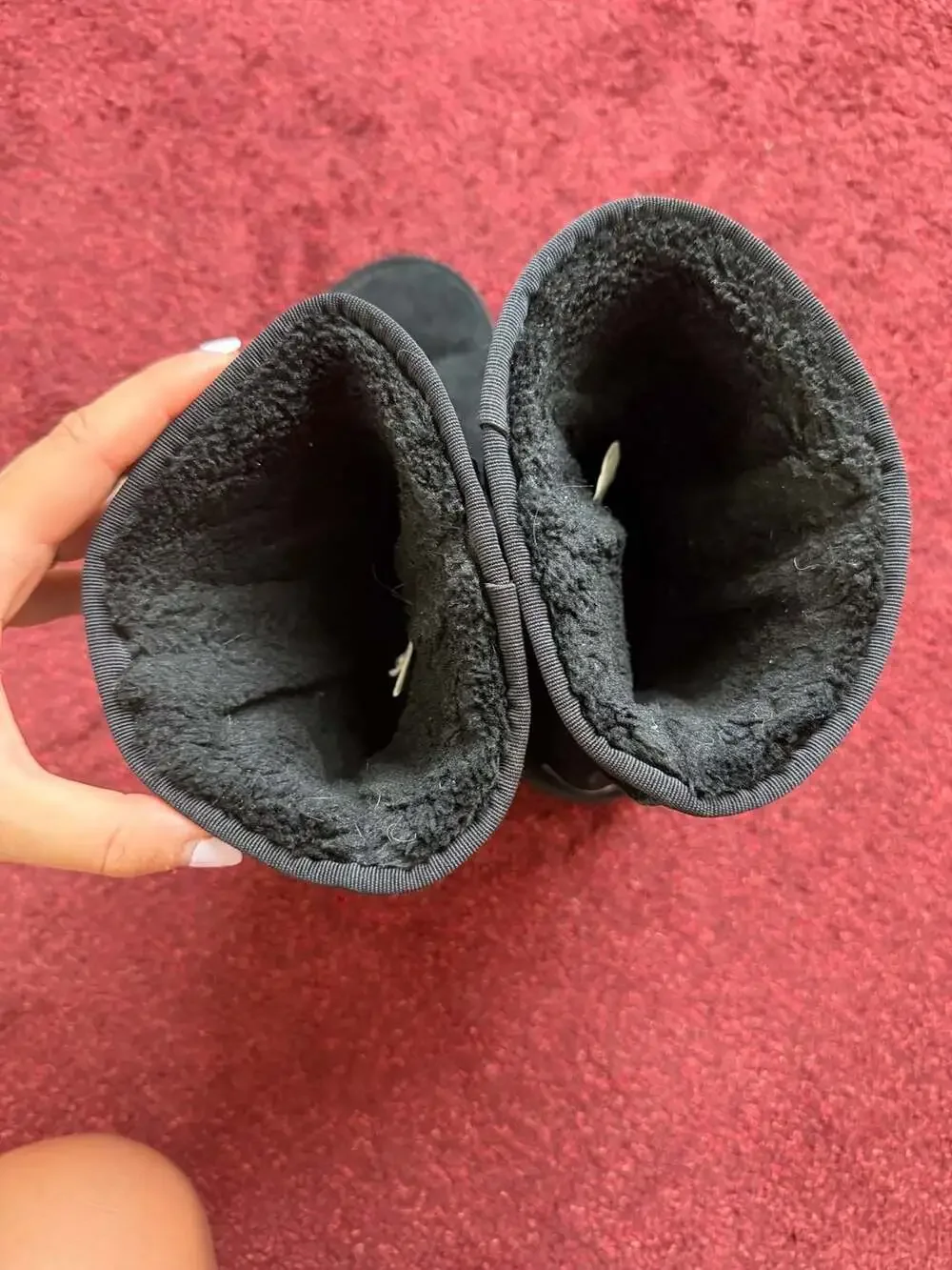 UGG Australia Classic Short Black Suede Winter Boots Size 10
